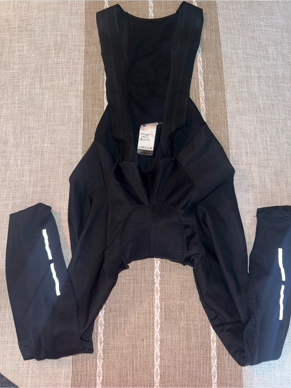 Women's Black Reflective Bib Tights - Performance Cycling Fit